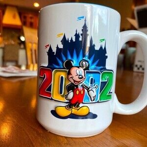 2002 Disneyland Mickey mug Cinderella’s Castle.